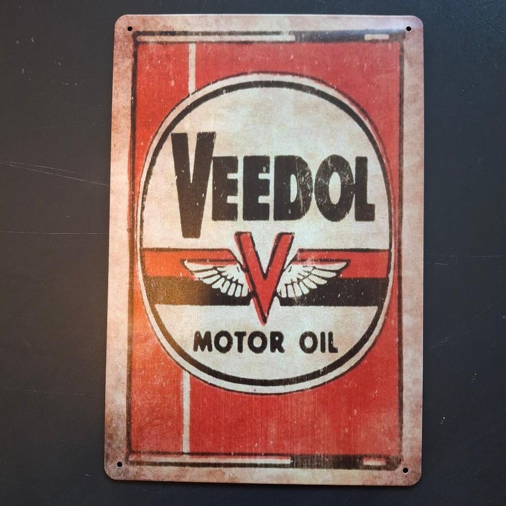 Veedol Motor Oil Metalen plaat, Verzamelen, Ophalen of Verzenden, Nieuw, Reclamebord