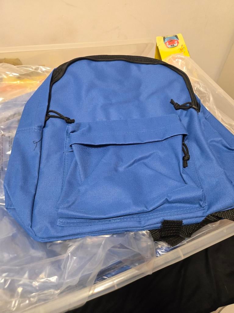 Blauwe school-, zwem- of gymtassen - 30 stuks, Sieraden, Tassen en Uiterlijk, Tassen | Rugtassen, Overige merken, 25 tot 40 cm