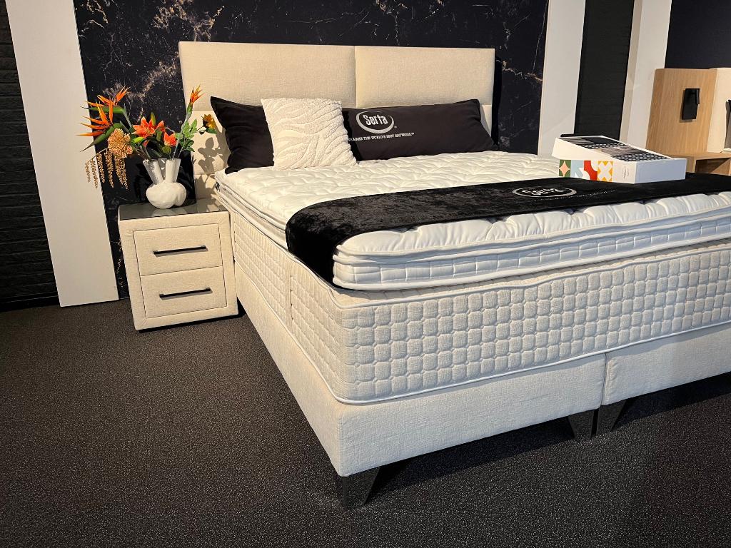 SERTA LOUNGE 180x210 | NIEUW 2026 | VAN €8.495 VOOR €5.750, Ophalen of Verzenden, 180 cm, 210 cm, Beige