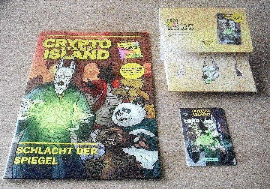 Oostenrijk 2025, de 1e Comic Crypto postzegel en stripboek., Ophalen of Verzenden, Postfris