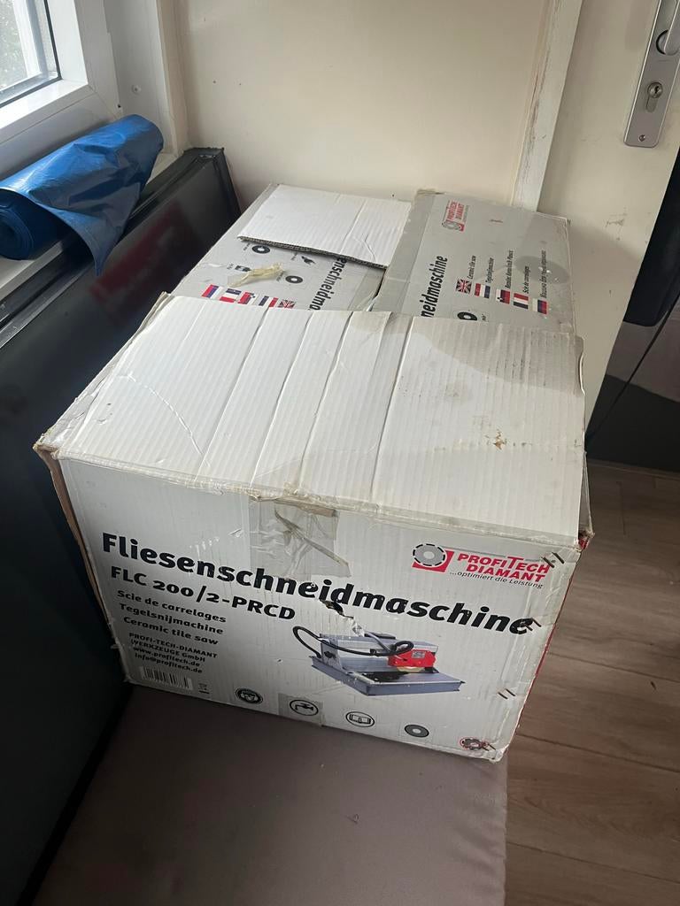 Watergekoelde tegelsnijder - ProfiTech Diamant FLC 200/2-PRC, Ophalen, Gebruikt