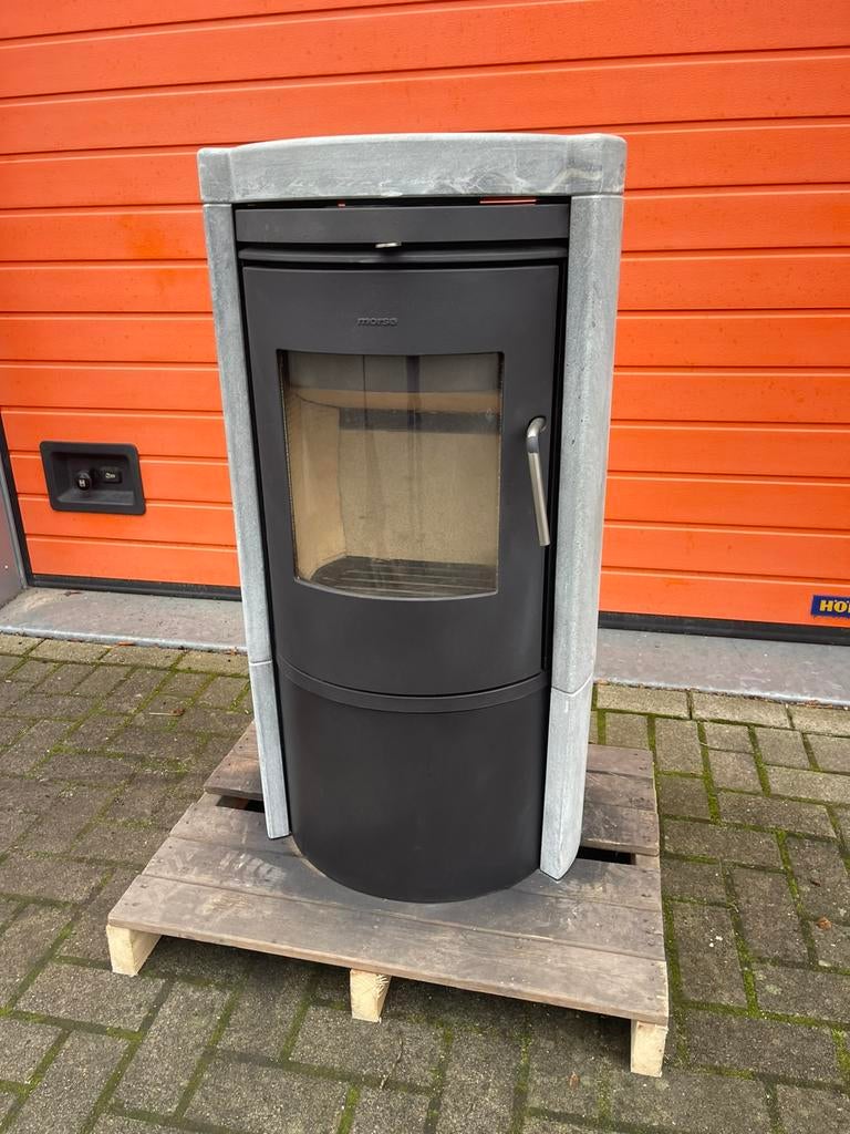 Tekoop demo model MORSO 6150 Speksteenkachel 6 kw, Huis en Inrichting, Kachels, Ophalen of Verzenden, Zo goed als nieuw, Hout