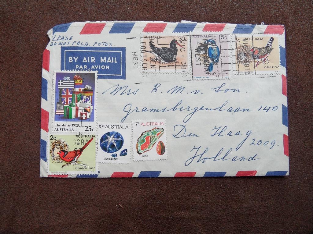Air Mail brief gelopen – Australië, Postzegels en Munten, Brieven en Enveloppen | Buitenland, Ophalen of Verzenden, Brief
