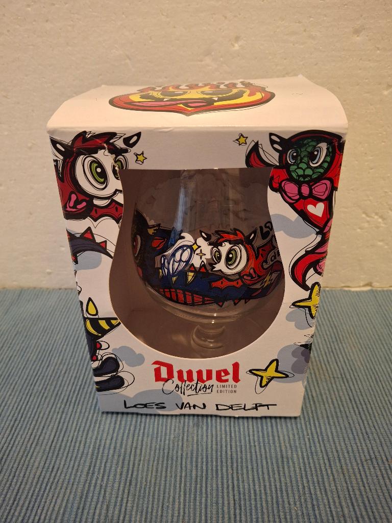 Duvel - Loes van Delft - mooi bier / Duvelglas, Ophalen of Verzenden, Nieuw, Glas of Glazen, Duvel