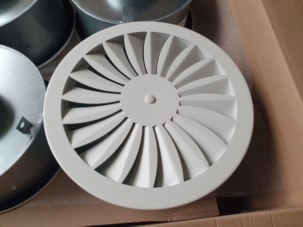 SOLID AIR Plafondrooster Wervelrooster, Ventilator, Nieuw, Ophalen of Verzenden