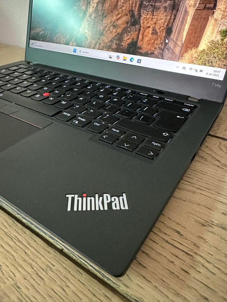 Lenovo Thinkpad T14s GEN2 i5-1135G7 , 16GB , 512GB SSD, 2 tot 3 Ghz, Qwerty, 14 inch, Support@lenovo.com