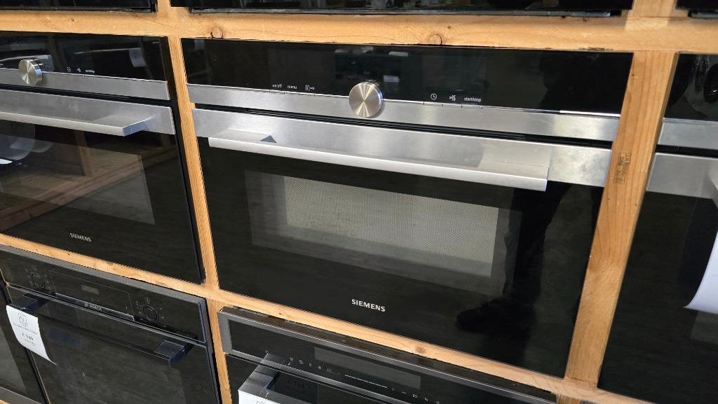 Siemens inbouw combi-oven CM636GNS1, Ophalen, Refurbished, Oven met grill, Inbouw