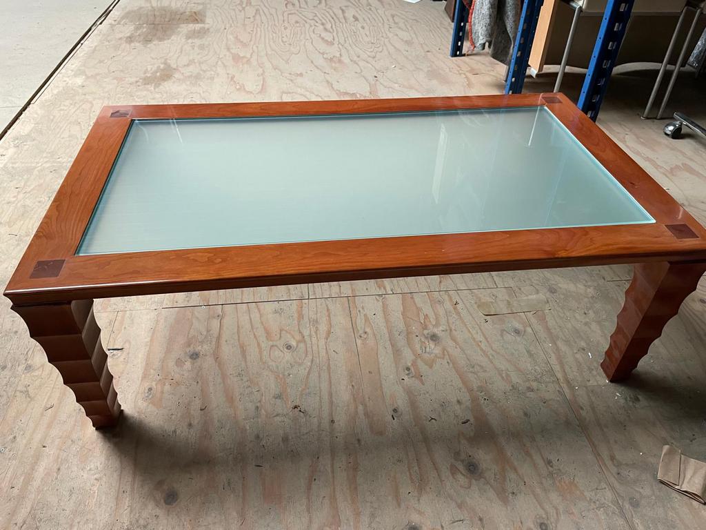 Zeer mooie giorgetti salontafel, Glas, 100 tot 150 cm, Zo goed als nieuw, Vinted