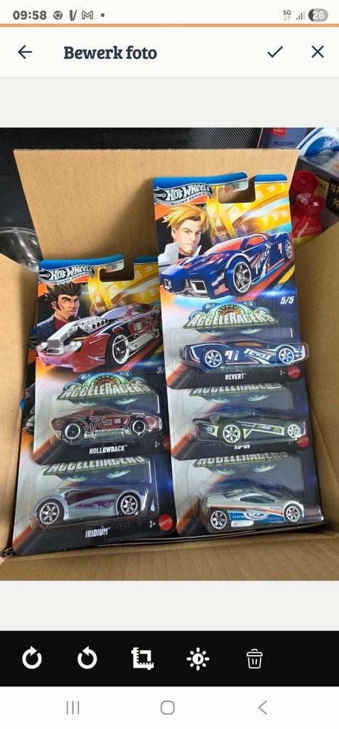 Hot Wheels Acceleracers - Set van 5, 333 Continental Boulevard El Segundo, CA 90245 USA, Auto, Nieuw, Ophalen of Verzenden