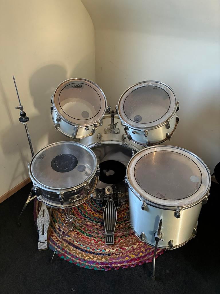 Vintage drumstel 70’s merk Aria, Ophalen, Gebruikt, Overige merken