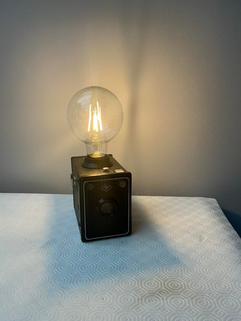 Agfa fototoestel lamp vintage, Overige materialen, Vintage, Ophalen of Verzenden, Zo goed als nieuw