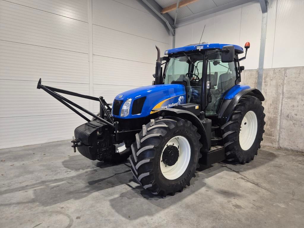 New Holland TS 135A met Herder maaiframe, Zakelijke goederen, Agrarisch | Tractoren, New Holland, Gebruikt, Ophalen of Verzenden