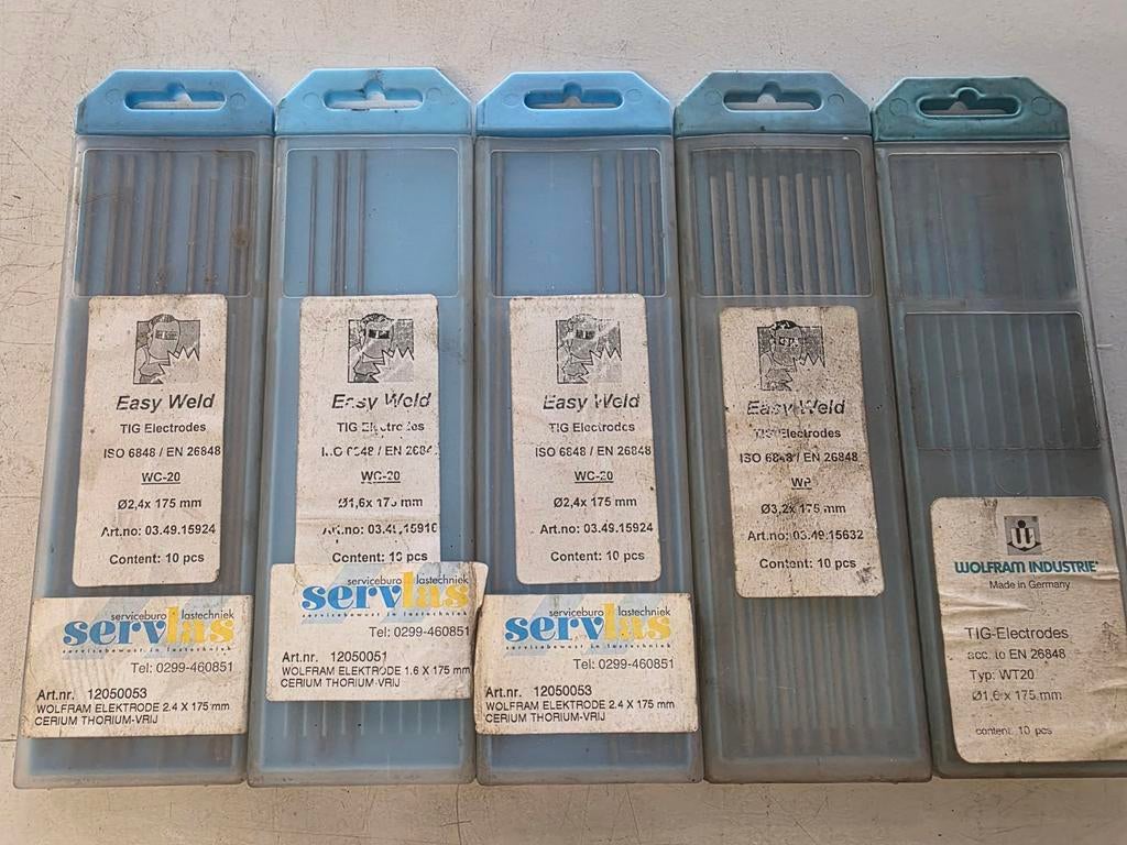 TIG Elektroden Easy Weld - Diverse Maten, Doe-het-zelf en Verbouw, Gereedschap | Lasapparaten, Ophalen of Verzenden, Gebruikt