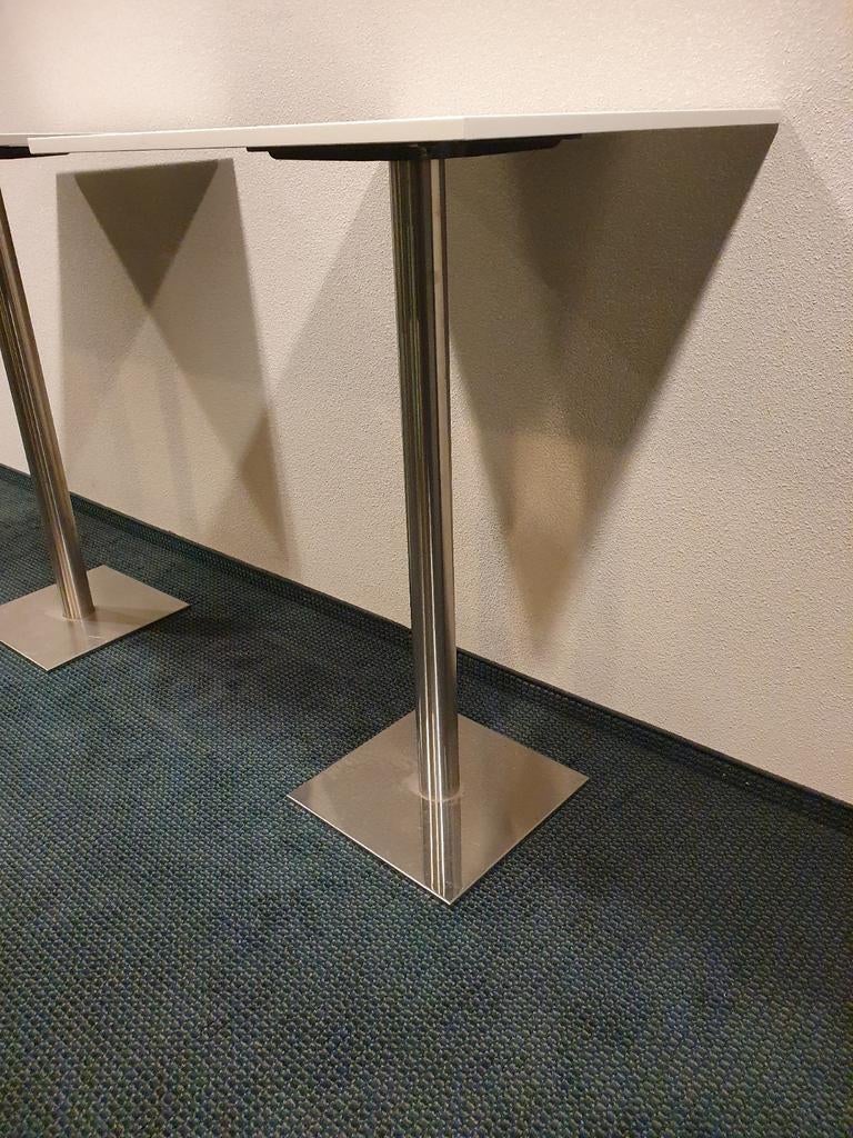 Statafel 80x80 blad 2 beschikbaar, nieuw blad naar keuze!, Ophalen, Zo goed als nieuw, Vst, Industriestraat 5
