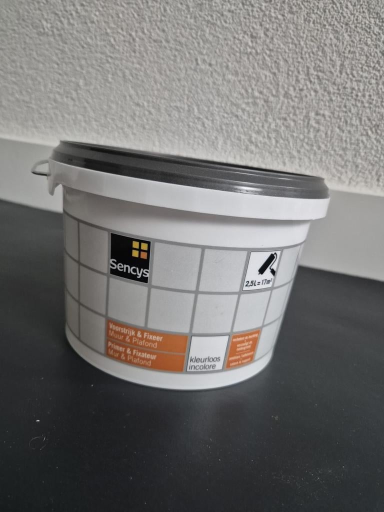 Sencys Voorstrijk - 2.5L (Bijna Vol), Ophalen, Gebruikt, Wit, Verf