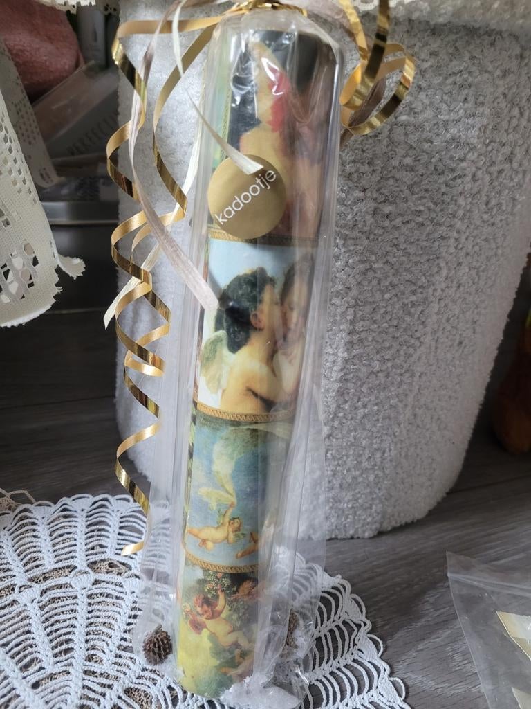 Brocante engeltjes koker lucifers - Nieuw, Overige materialen, Overige kleuren, Nieuw, Ophalen of Verzenden