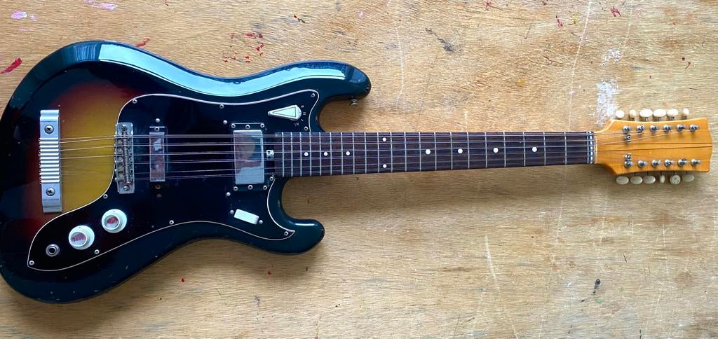 Eko Cobra XII 12 string 60’s, Muziek en Instrumenten, Ophalen of Verzenden, Zo goed als nieuw, Solid body, Overige merken