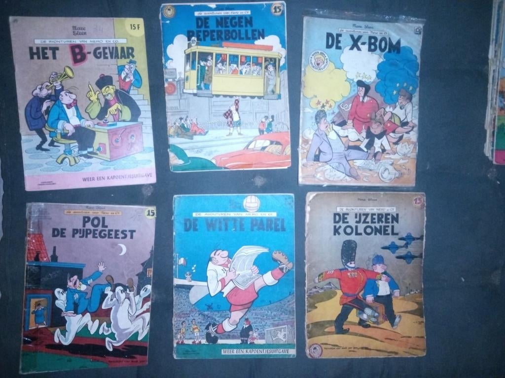 6 x Nero Sleen strips  De titels, Boeken, Stripboeken, Gelezen, Meerdere stripboeken, Ophalen of Verzenden