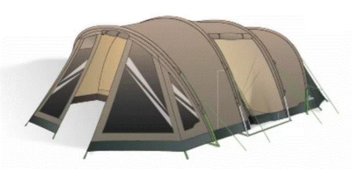 nomad bantu 5 air €25, Caravans en Kamperen, Ophalen, Gebruikt, Tot en met 5