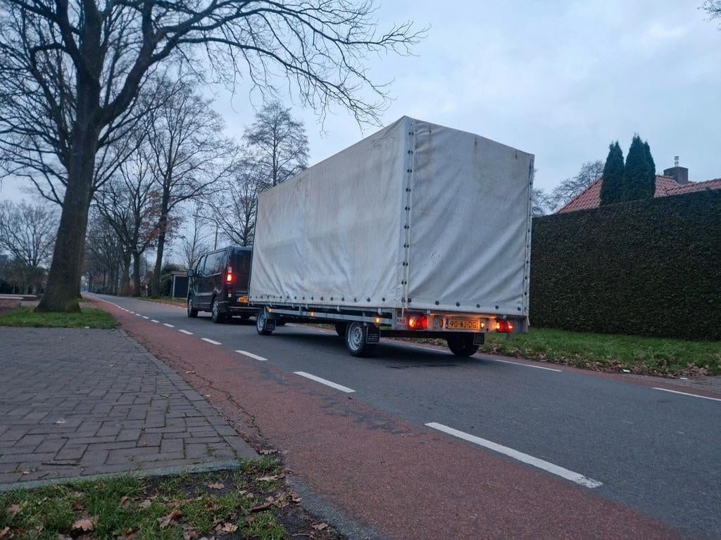 Schamel aanhanger schamel wagen 2012 3000kg huif, Ophalen of Verzenden, Zo goed als nieuw