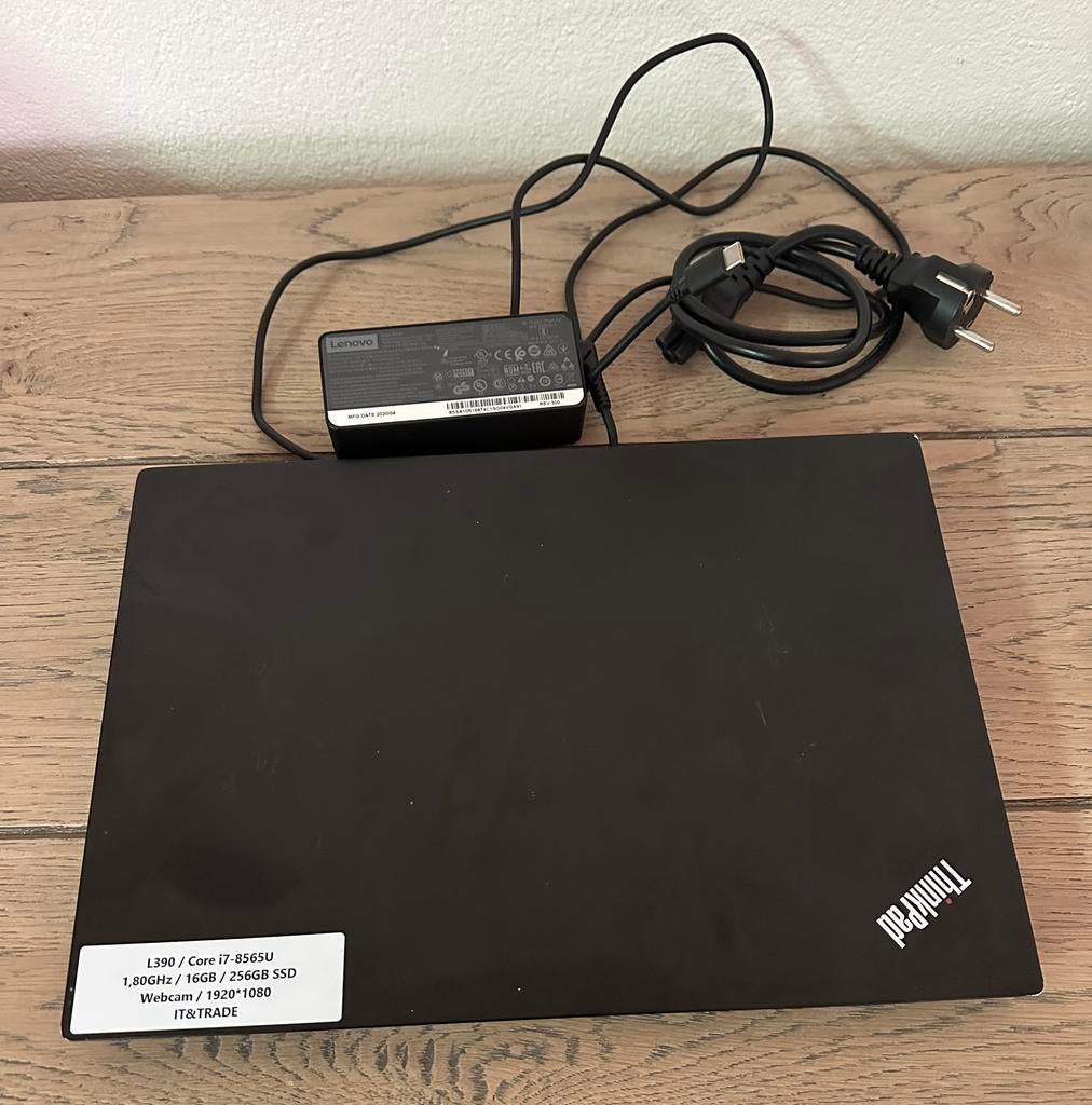 Lenovo ThinkPad L390 | i7-8565U | 16GB | 256GB SSD | Win 11, Computers en Software, 256 GB, Qwerty, 13 inch, Minder dan 2 Ghz