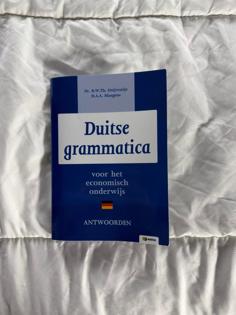 Duitse grammatica voor het economisch onderwijs antwoorden, Boeken, Ophalen of Verzenden, Zo goed als nieuw