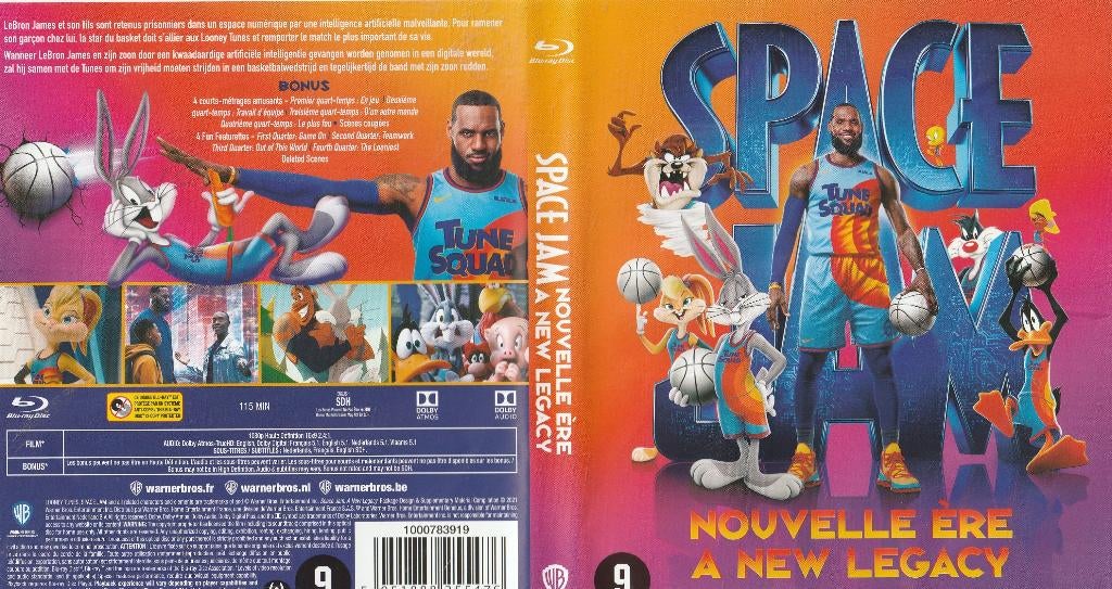 Space jam blu ray ( ned. ondert.), Ophalen of Verzenden, Zo goed als nieuw, Tekenfilms en Animatie