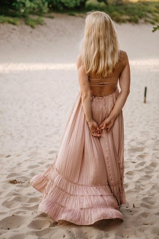 Free People Extratropical shiny dress XS jurk, Nieuw, Ophalen of Verzenden, Roze, Maat 36 (S)