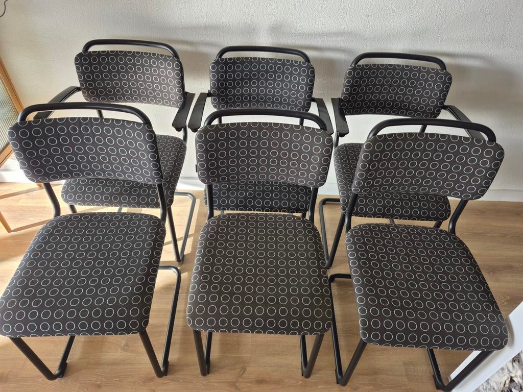 Gispen 101xl en 201xl, Ophalen, Stof, Vijf, Zes of meer stoelen