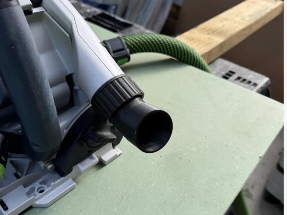 Festool TS55 stofafzuigadapter – hoekverandering, Doe-het-zelf en Verbouw, Gereedschap | Zaagmachines, Nieuw, Invalzaag, 1200 watt of meer
