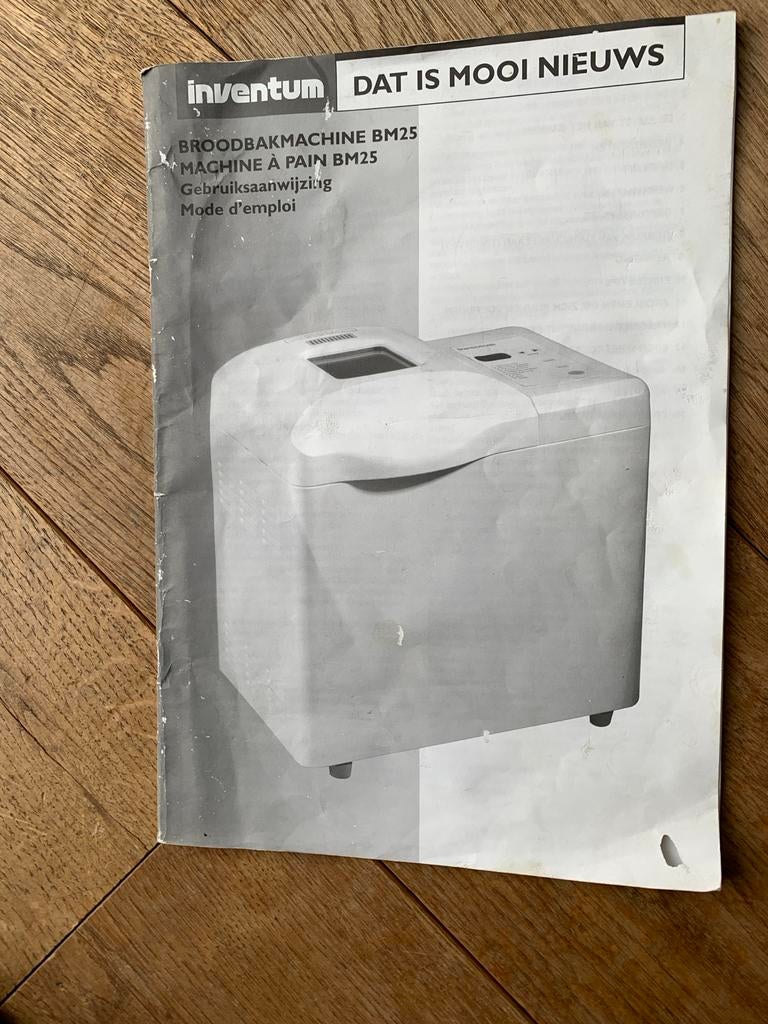 Broodbakmachine Inventum. Wit, lxbxh =35x22x31, Ophalen, Gebruikt