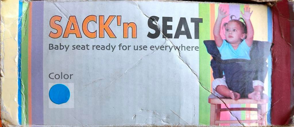 Sack'n Seat Baby Stoel - Ideaal voor Onderweg blauw!, Ophalen of Verzenden, Zo goed als nieuw, Hangstoel, Gordel(s)