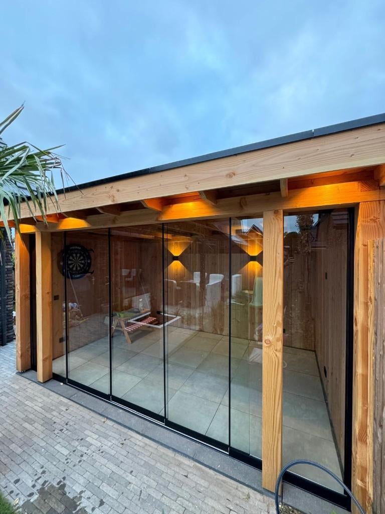 Douglas houten overkapping/veranda NIEUW, Tuin en Terras, Overkappingen, Ophalen, Nieuw, Veranda