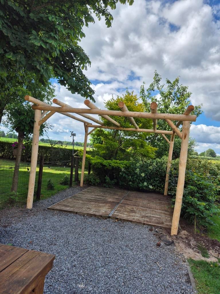 Pergola fijn spar palen, Ophalen of Verzenden, Nieuw