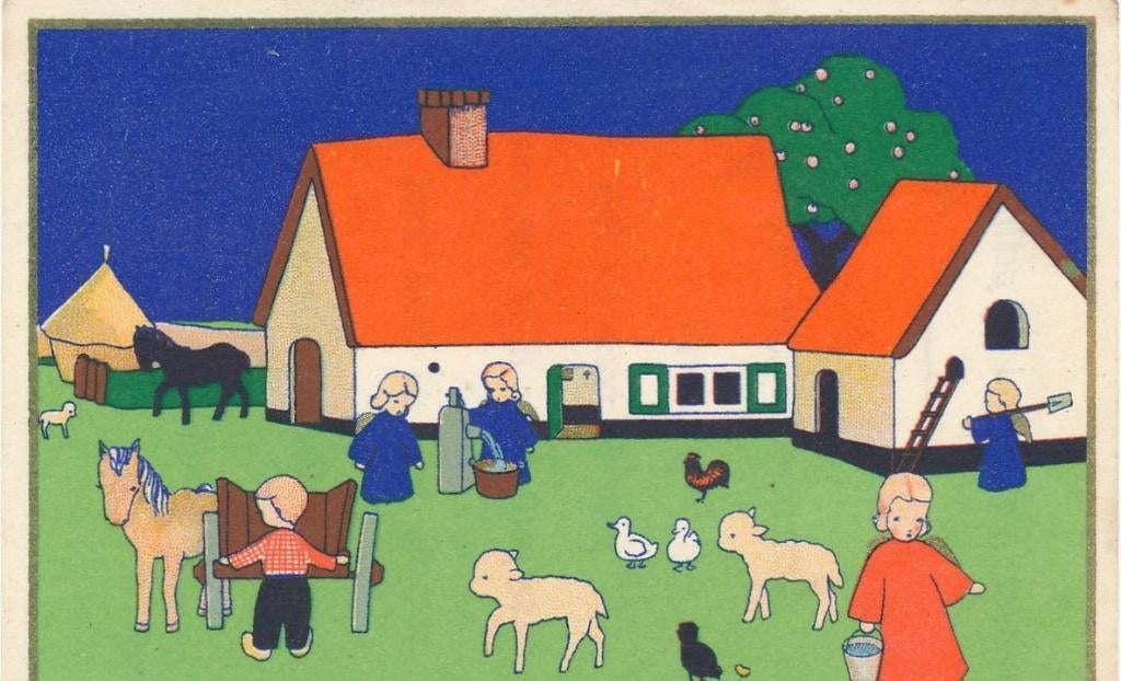 7 Mooie devotieprentjes getekend door James Pennyless, Ophalen of Verzenden, Zo goed als nieuw, Kaart of Prent, Christendom | Katholiek