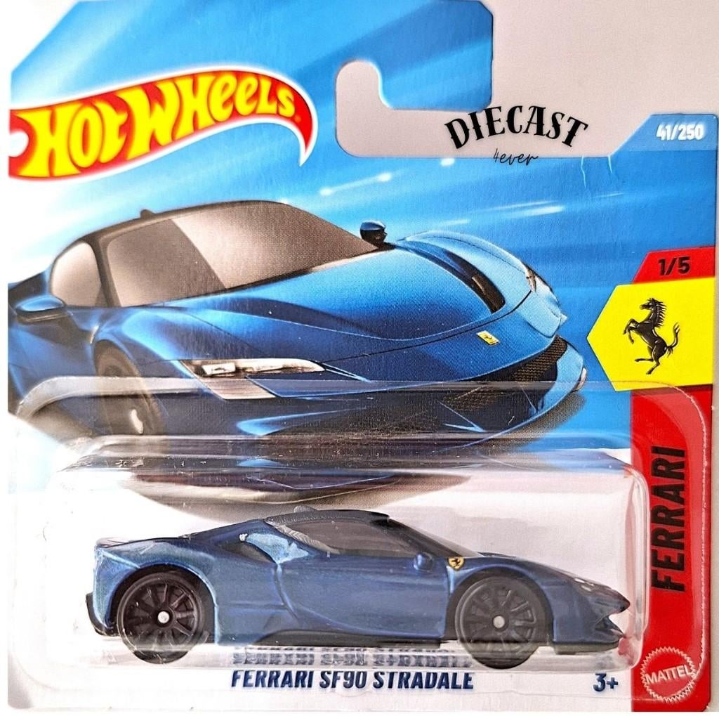 Hot Wheels Ferrari SF90 Stradale, Blue, Ophalen, Nieuw, Auto