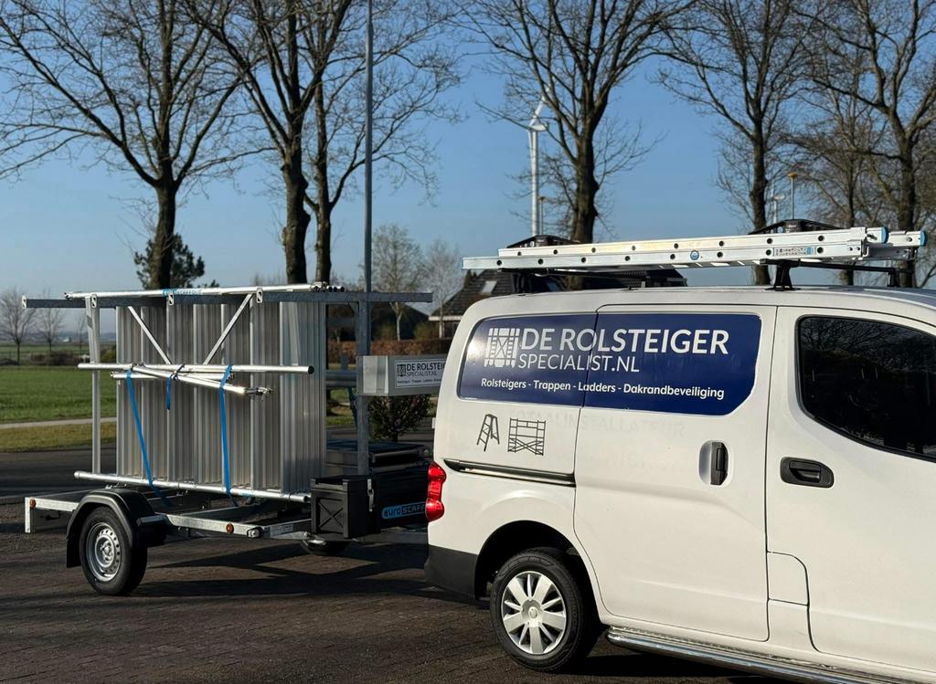 Rolsteiger aanhanger euroscaffold DEMO model 2025, Ophalen of Verzenden, Zo goed als nieuw, Rolsteiger of Kamersteiger, 5 meter of hoger
