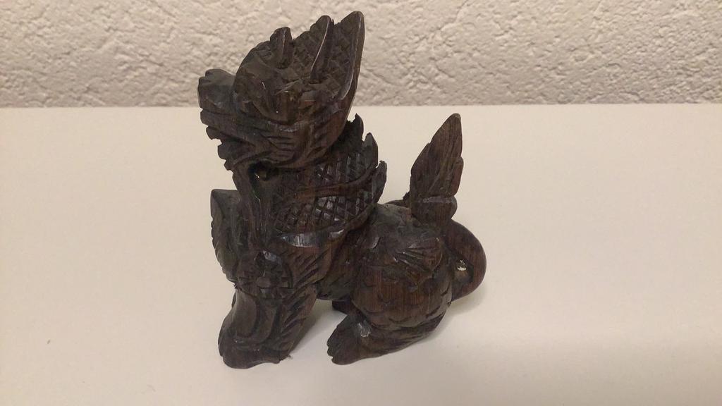 Houten draak, Antiek en Kunst, Kunst | Beelden en Houtsnijwerken, Verzenden
