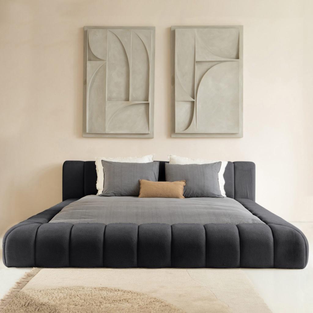 Adore bed Antraciet Dreambedden, Verzenden, Nieuw, Tweepersoons, 200 cm