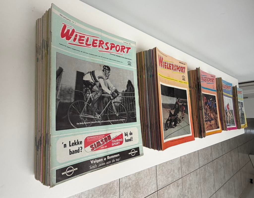 Blad Wielersport 296 stuks / 10 jaargangen, Ophalen of Verzenden, Gelezen, Lopen en Fietsen