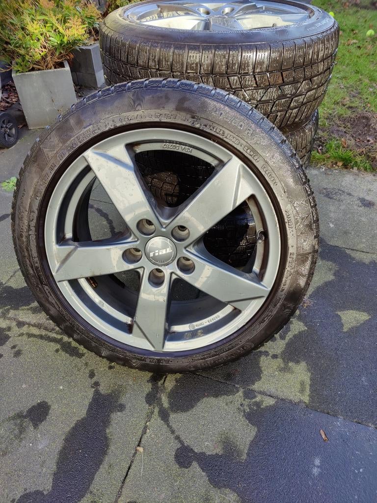 Winterbanden inclusief 17 inch Rial velgen, Ophalen, Gebruikt, Banden en Velgen, 17 inch