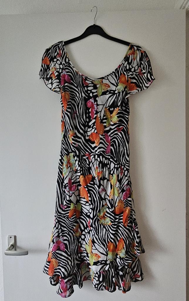 Zomerjurk zwart wit kleur, Maat 38/40 (M), Overige kleuren, Ophalen of Verzenden, Cassani