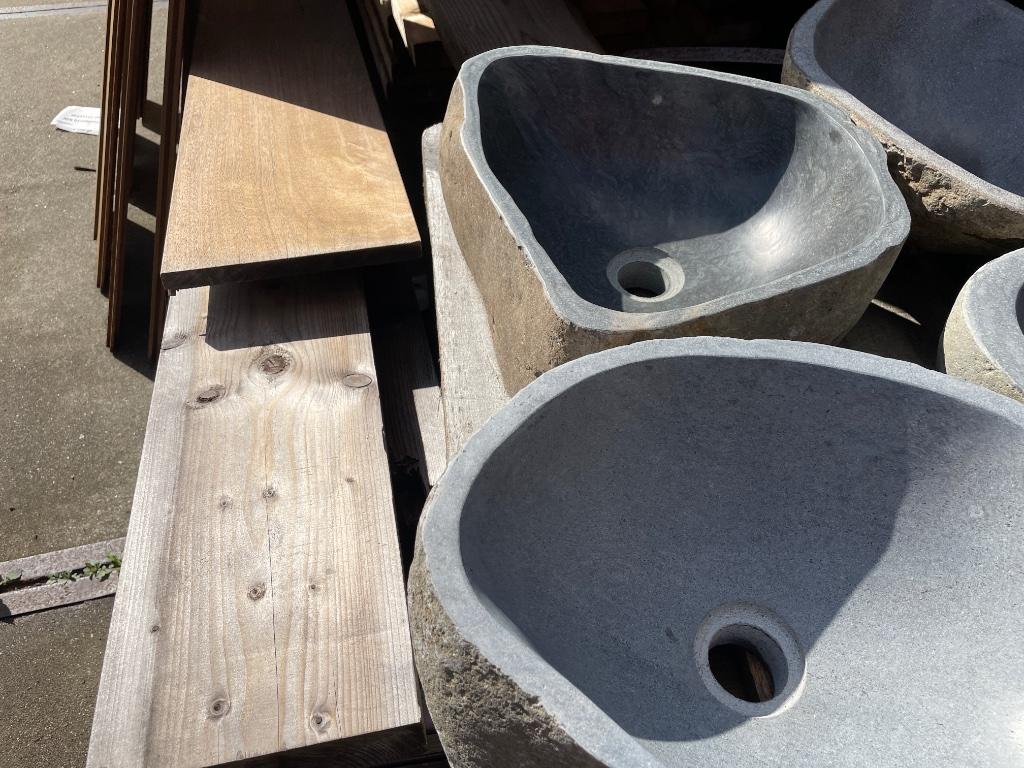 Waskommen wasbak Riverstone 150 stuks op  voorraad, Ophalen, Overige typen, Nieuw, 50 tot 100 cm