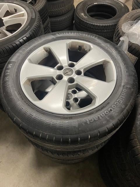 LM VELGEN OPEL MOKKA 215-60-17 CONTINENTAL, Ophalen, Velg(en), 17 inch, Personenwagen