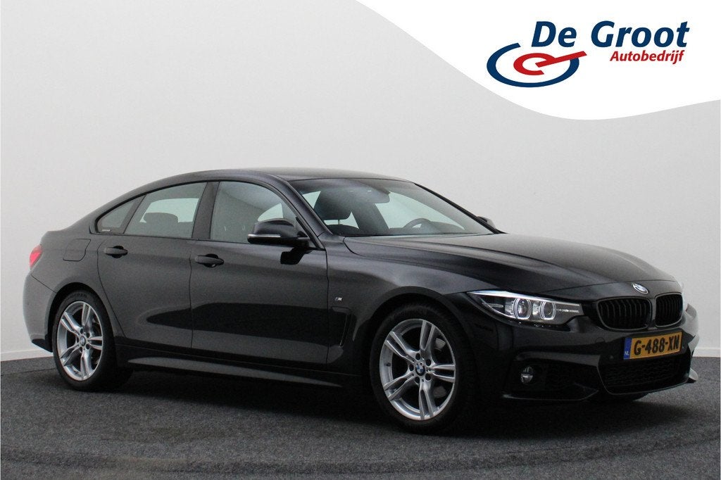 BMW 4 Serie Gran Coupé 418i Executive Edition M Sport Clima, Auto's, Automaat, Gebruikt, Alcantara, Zwart