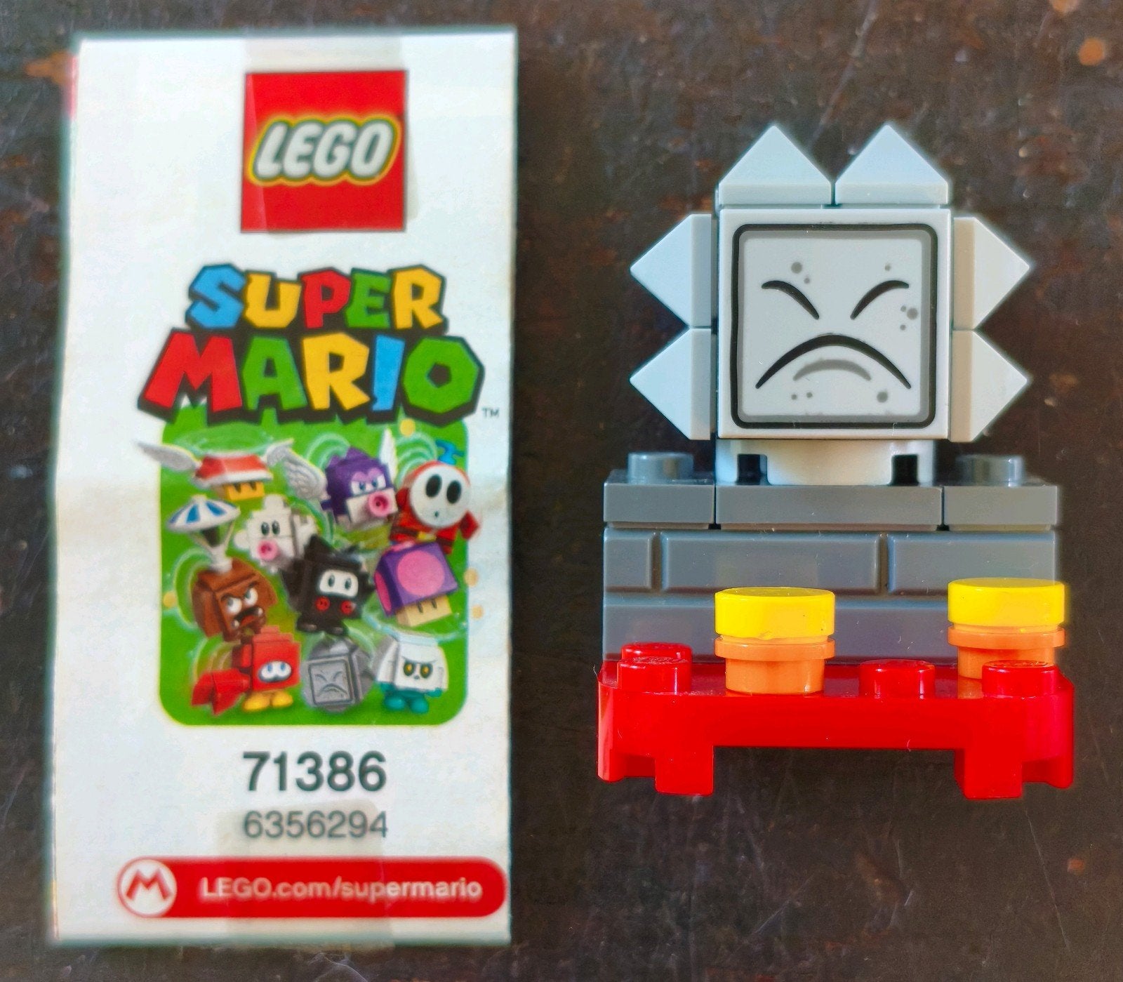 LEGO Super Mario Thwomp uit set 71386, Overige thema's, Lego, Inclusief instructies, Ophalen of Verzenden