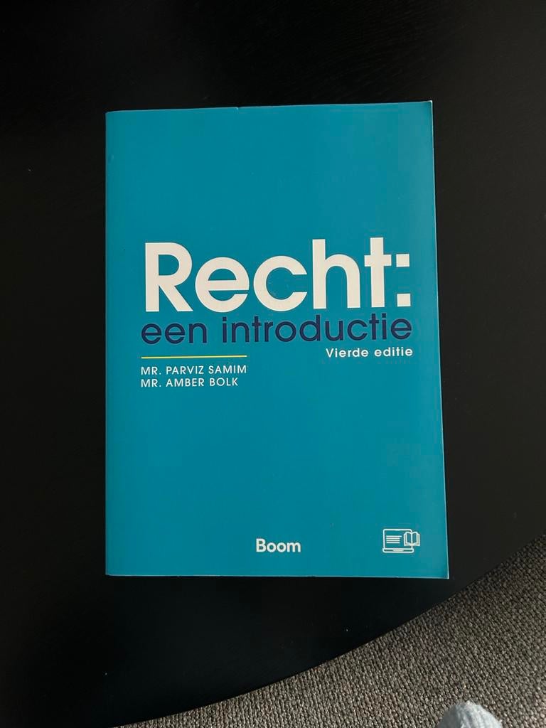 Recht: een introductie - Vierde editie Boom, Ophalen, Gamma, Zo goed als nieuw, HBO