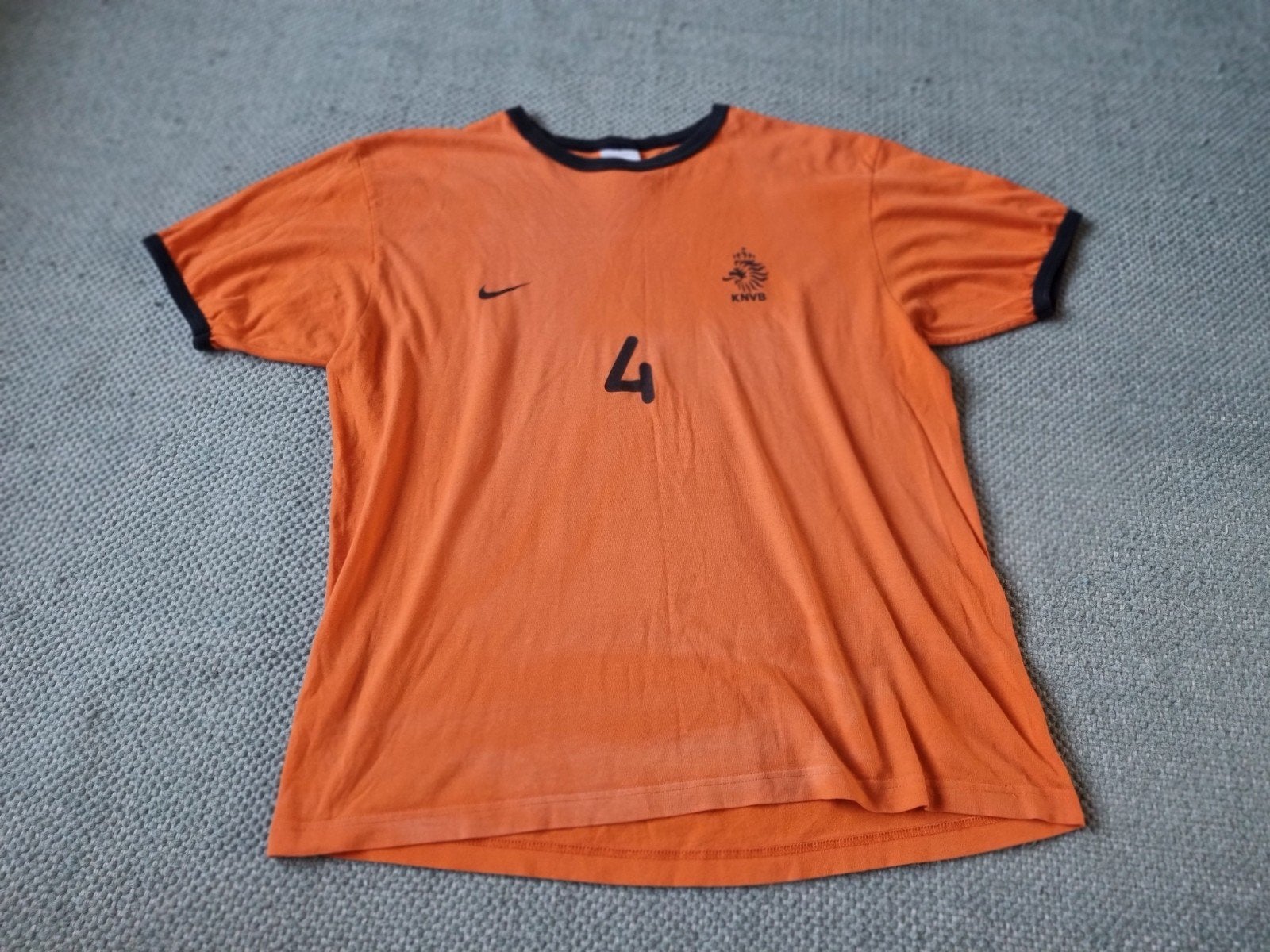 Vintage Y2K Nike Oranje Frank de Boer T-shirt L, Kleding | Heren, T-shirts, Maat 52/54 (L), Nike, Oranje, Ophalen of Verzenden