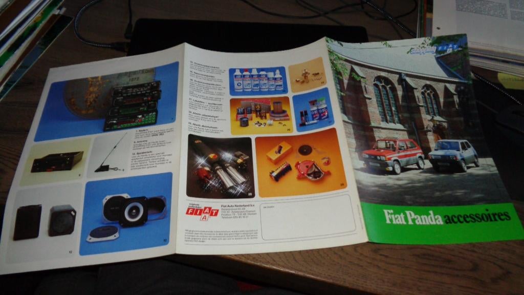 Folder FIAT  PANDA  Accessoires, Verzenden, Zo goed als nieuw, Overige merken