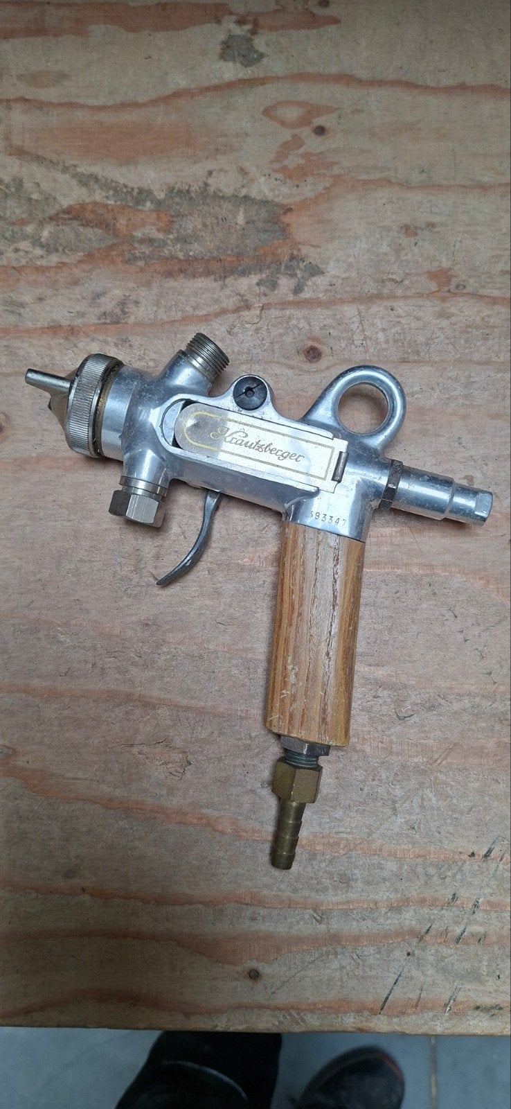 Krautzberger verfspuitpistool - Vintage kwaliteit, Gebruikt, Ophalen of Verzenden, Onbekend, Onbekend